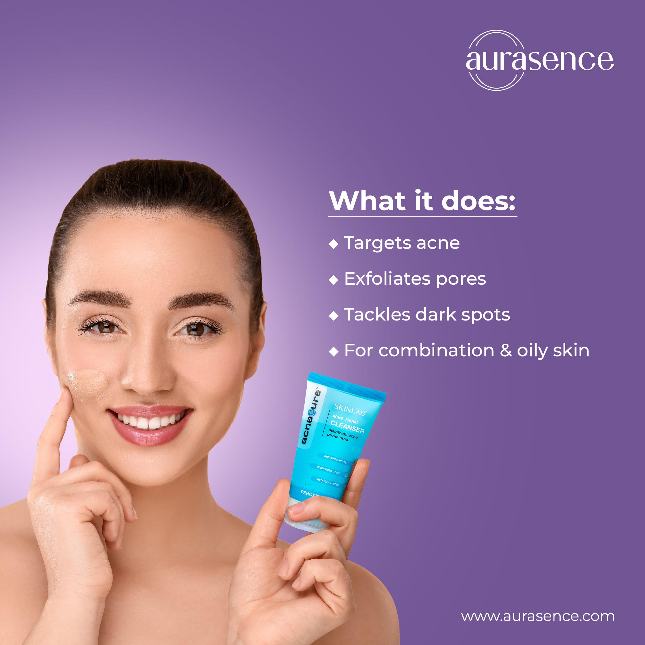 SKINLAB Acnecure Anti-Acne Face Cleanser UAE - What it Does for You |  Aurasence