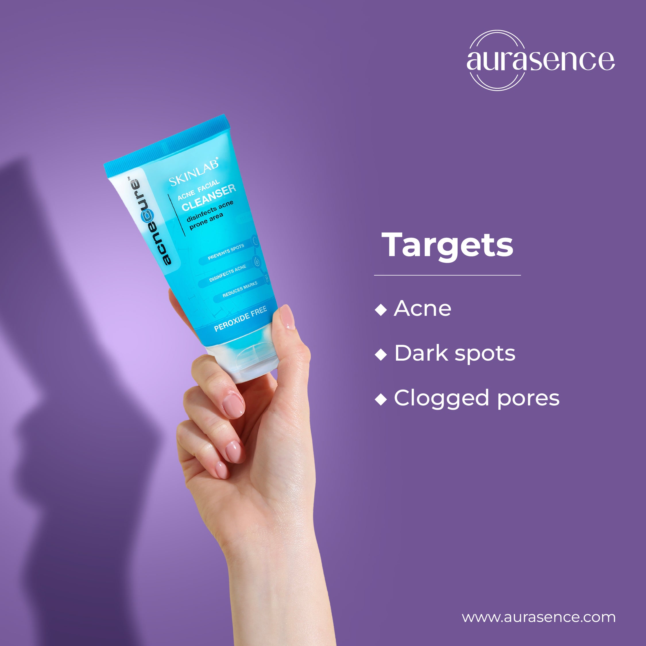 SKINLAB Acnecure Anti-Acne Face Cleanser UAE - Targets  |  Aurasence