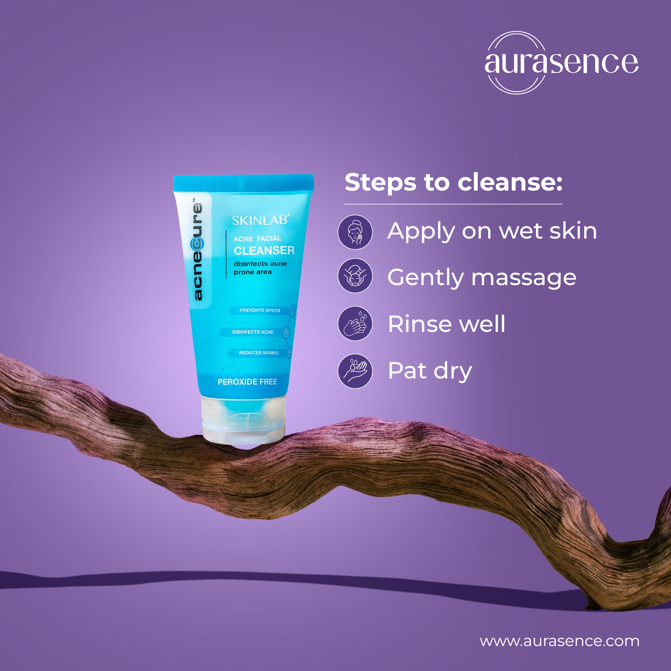 SKINLAB Acnecure Anti-Acne Face Cleanser UAE - Targets  |  Aurasence