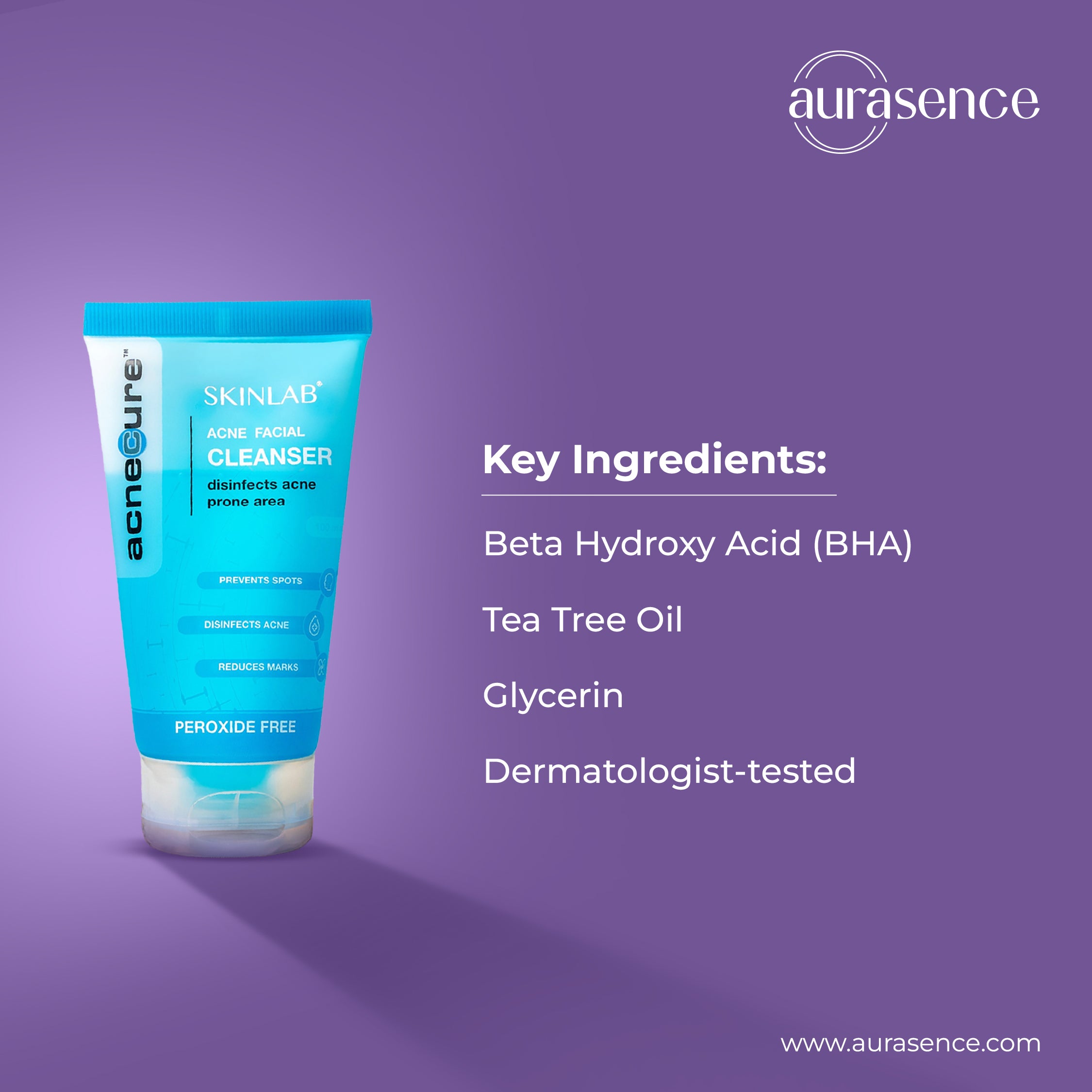 Key Ingredients of SKINLAB Acnecure Anti-Acne Face Cleanser UAE   |  Aurasence