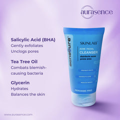 SKINLAB COMBO PACK Acne Facial Cleanser + Acne Treatment Gel in UAE  - Key Ingredients | Aurasence
