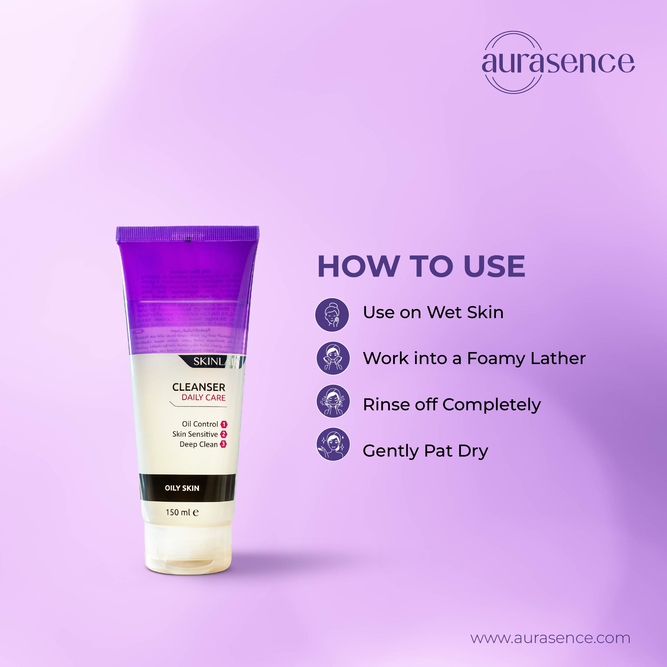 Skinlab Cleanser Daily Care for Oily Skin :How to use