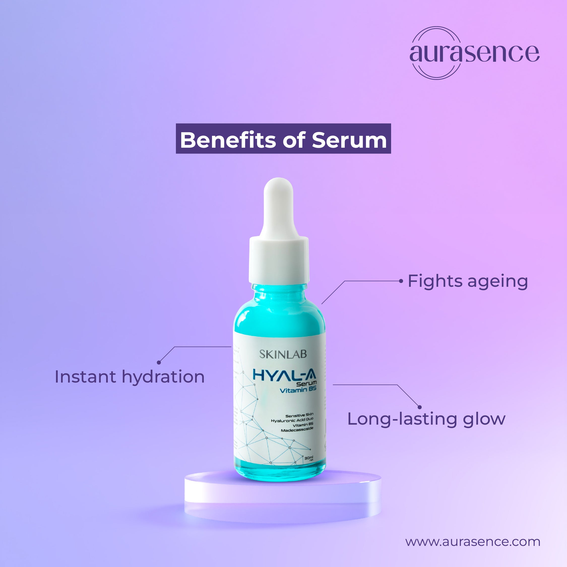 SKINLAB Hyal A Anti-Aging Serum UAE - Benefits of Serum | Aurasence