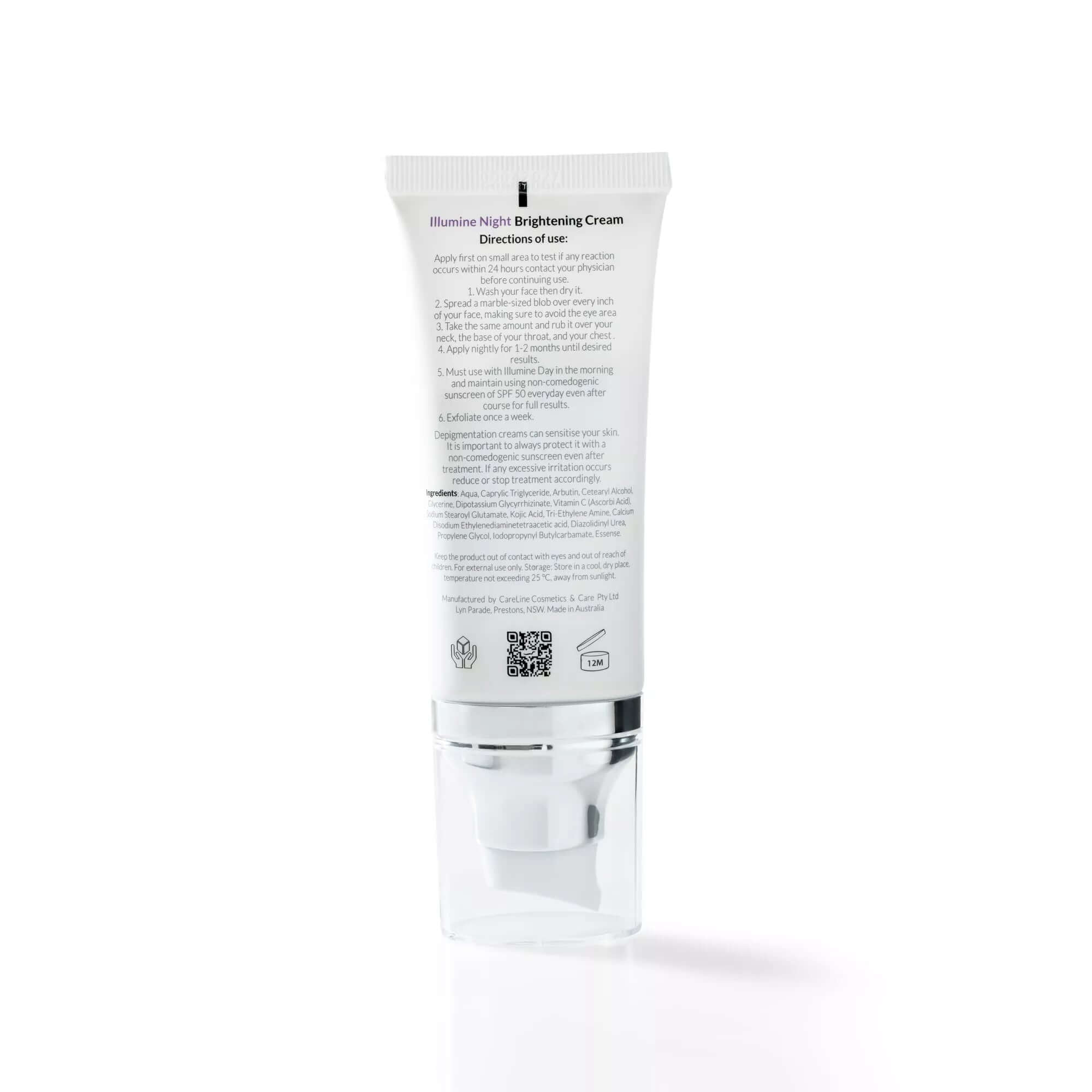 SKINLAB Illumine Night Brightening Cream | Best Skin Whitening Cream with Glycerin, Vitamin B3, Vitamin E, Aloe Vera in UAE | Aurasence