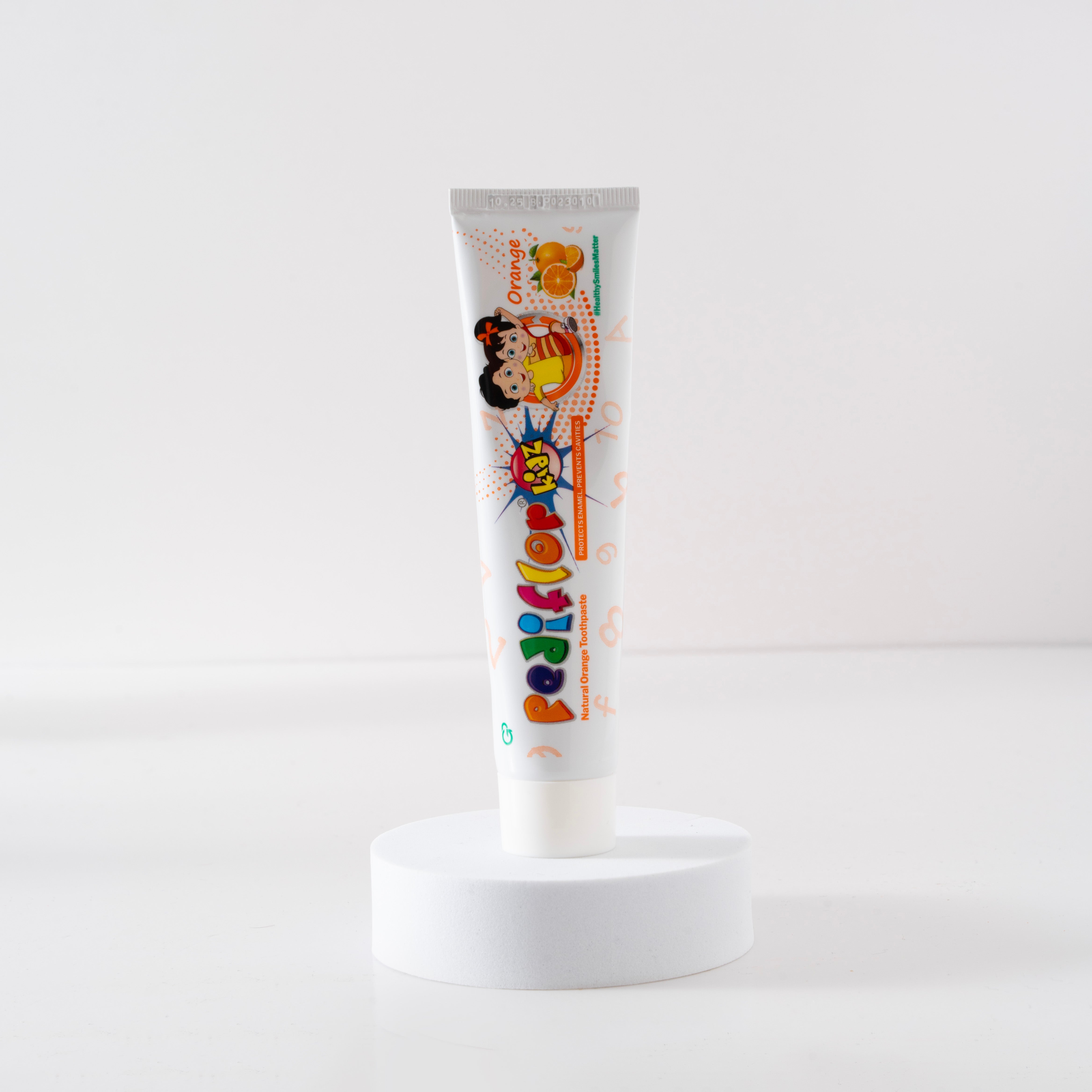 Buy PediflorKidz Anti-cavity Fluoride Orange Flavour Toothpaste for Children in UAE | Aurasence