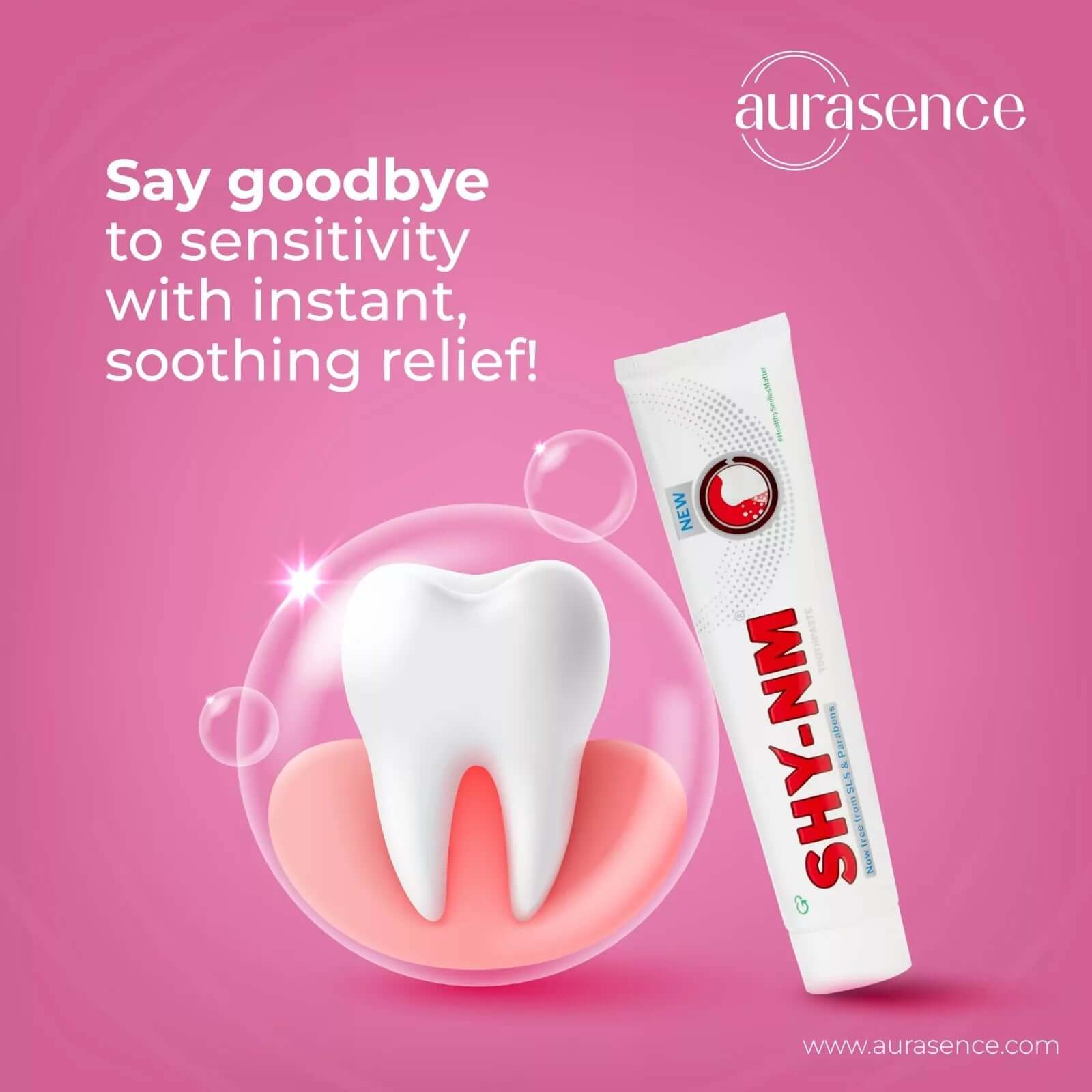 SHY NM Toothpaste in UAE  - Say Goodbye to Sensitivity | Aurasence