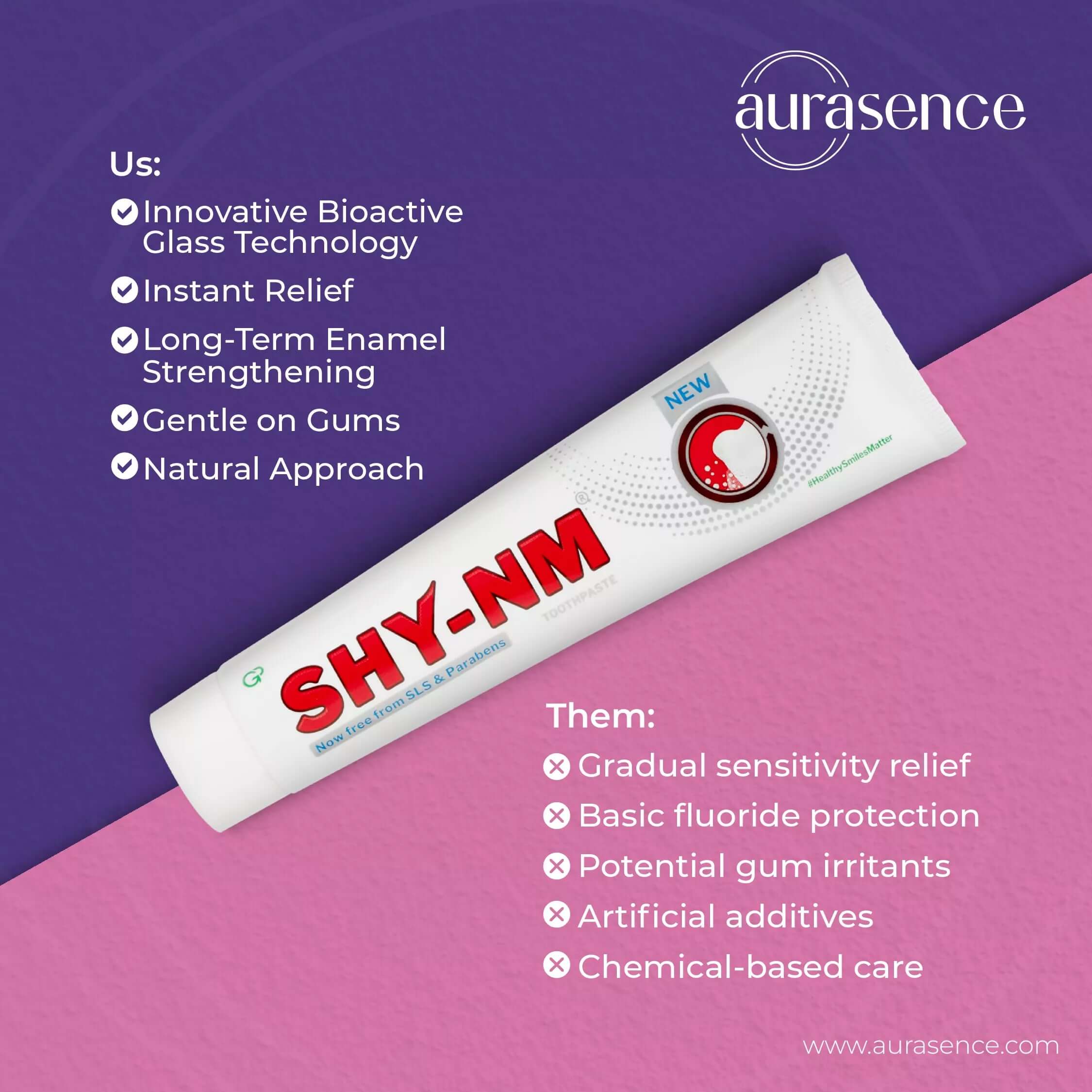 SHY NM Toothpaste in UAE  - Us and Them | Aurasence