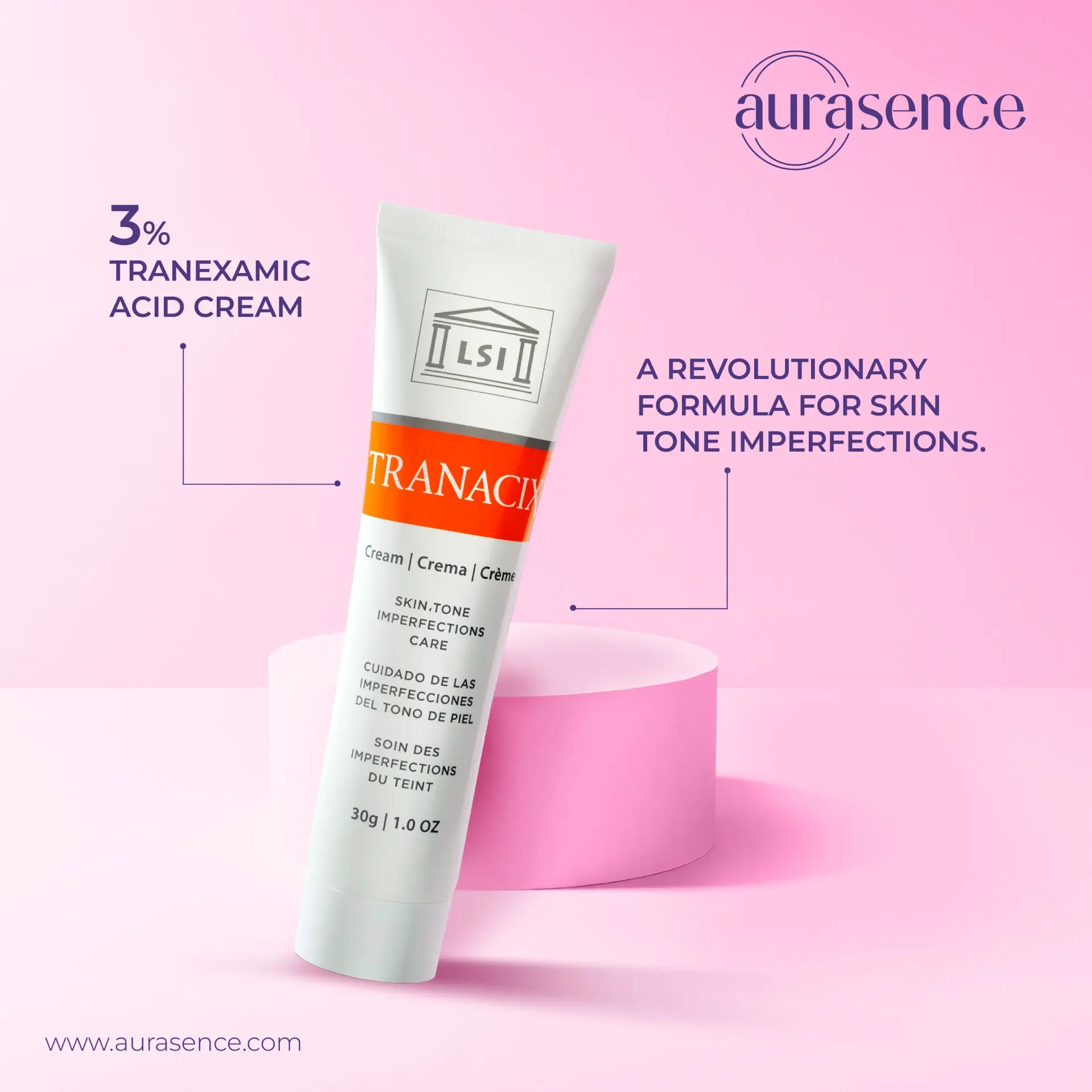 Tranacix Cream 30g in UAE – Features – Aurasence