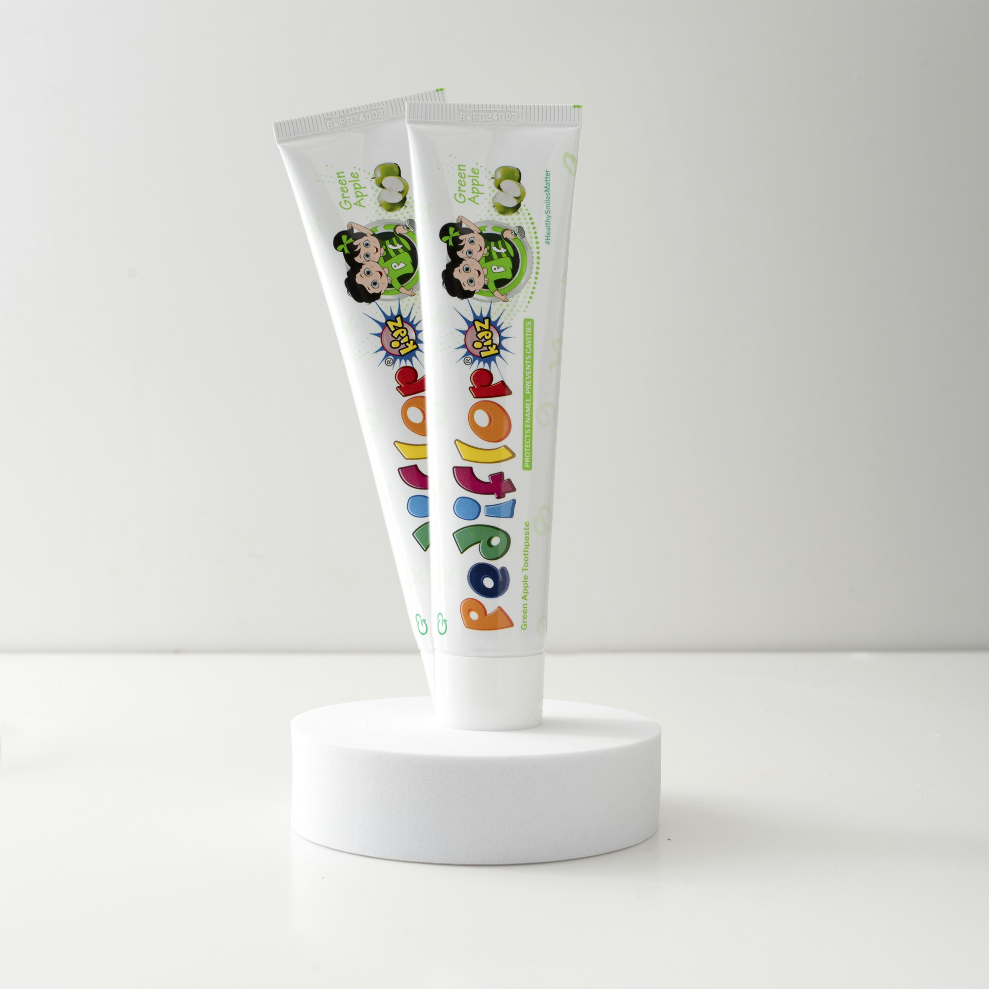 PediflorKidz Anti-cavity Fluoride Green Apple Flavour Childrens Toothpaste in UAE  | Aurasence
