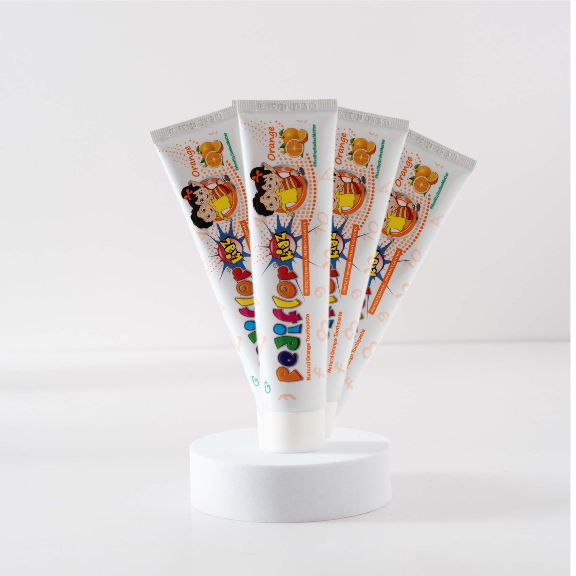 PediflorKidz Anti-cavity Fluoride Orange Flavour Childrens Toothpaste UAE | Aurasence