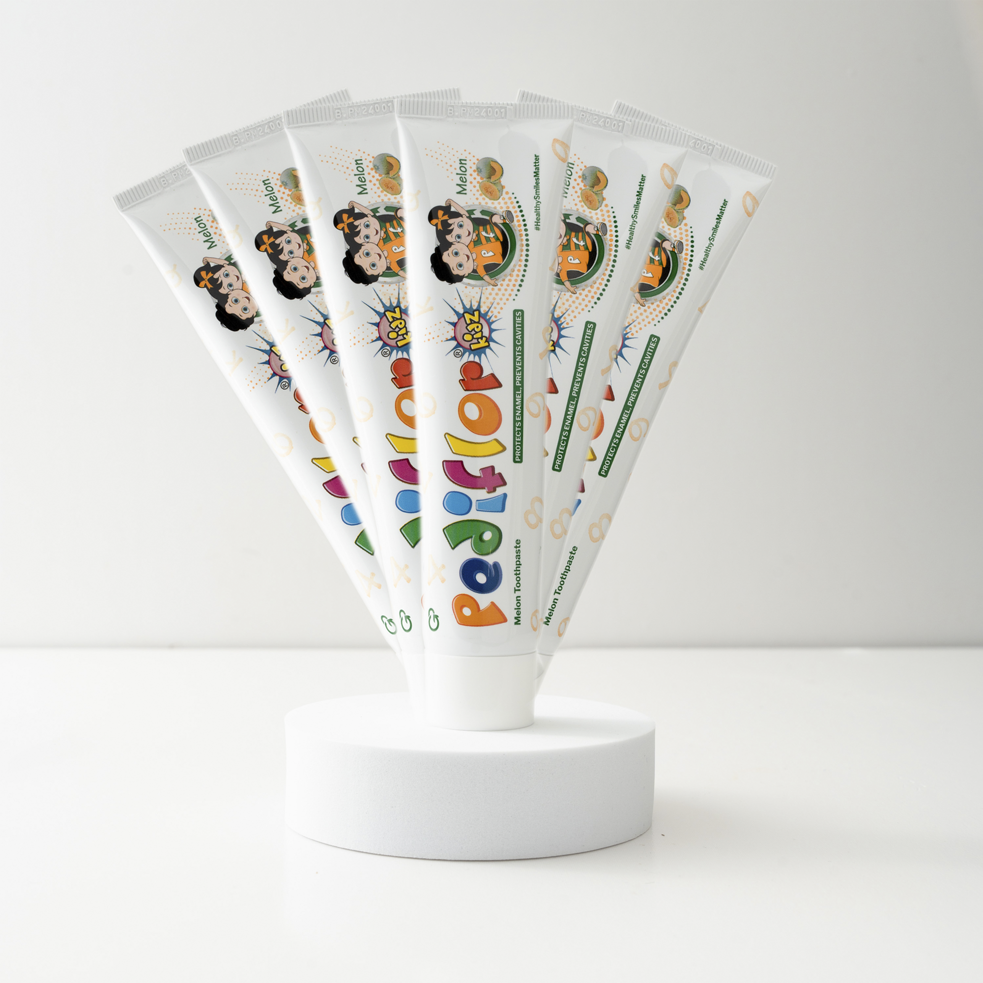 PediflorKidz Anti-cavity Fluoride Melon Flavour Childrens Toothpaste 70g in UAE | Aurasence