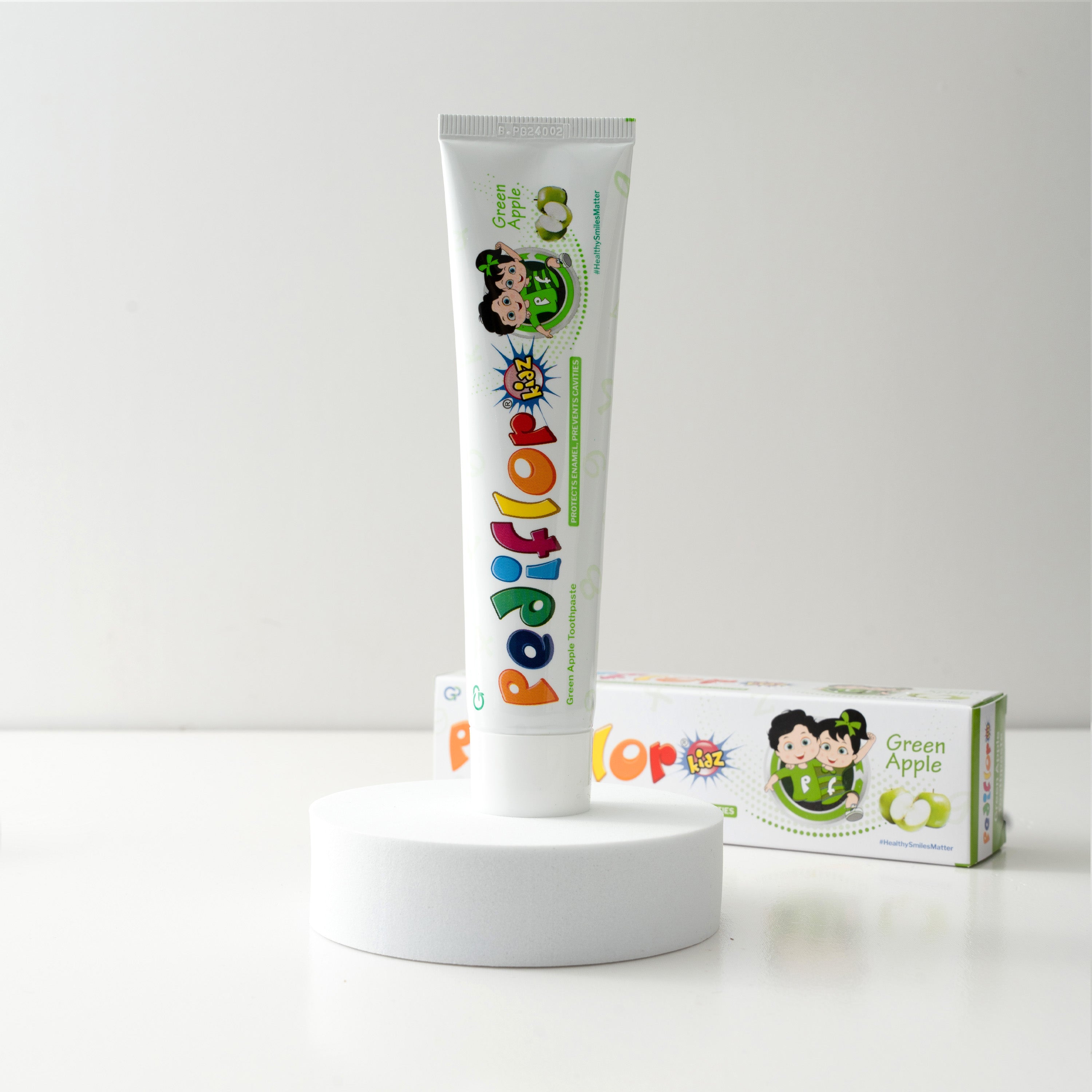 PediflorKidz Anti-cavity Fluoride Green Apple Flavour Toothpaste for Children  UAE  | Aurasence