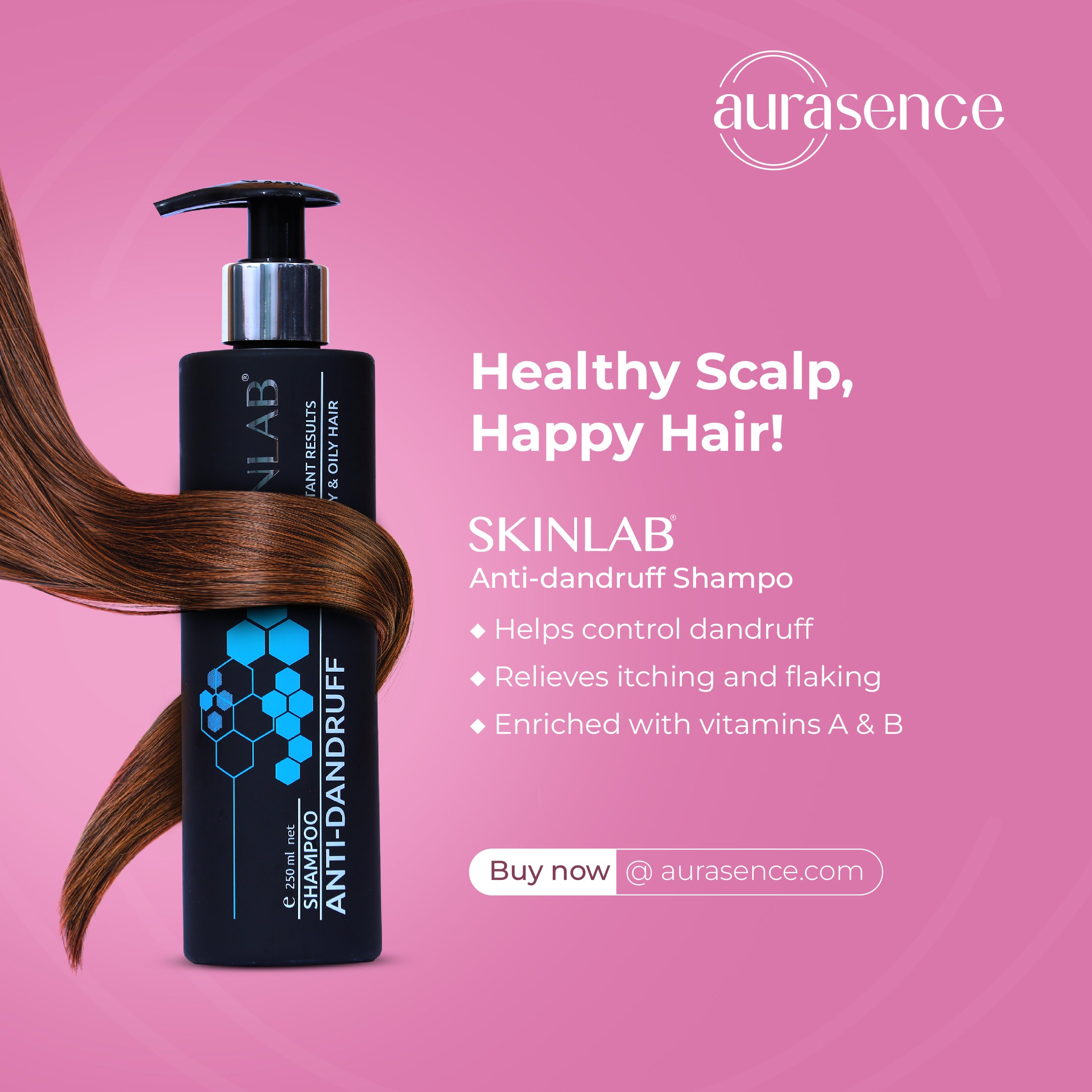 SKINLAB COMBO OFFER of Anti-Dandruff shampoo in UAE - Healthy Scalp, Healthy Hair | Aurasence