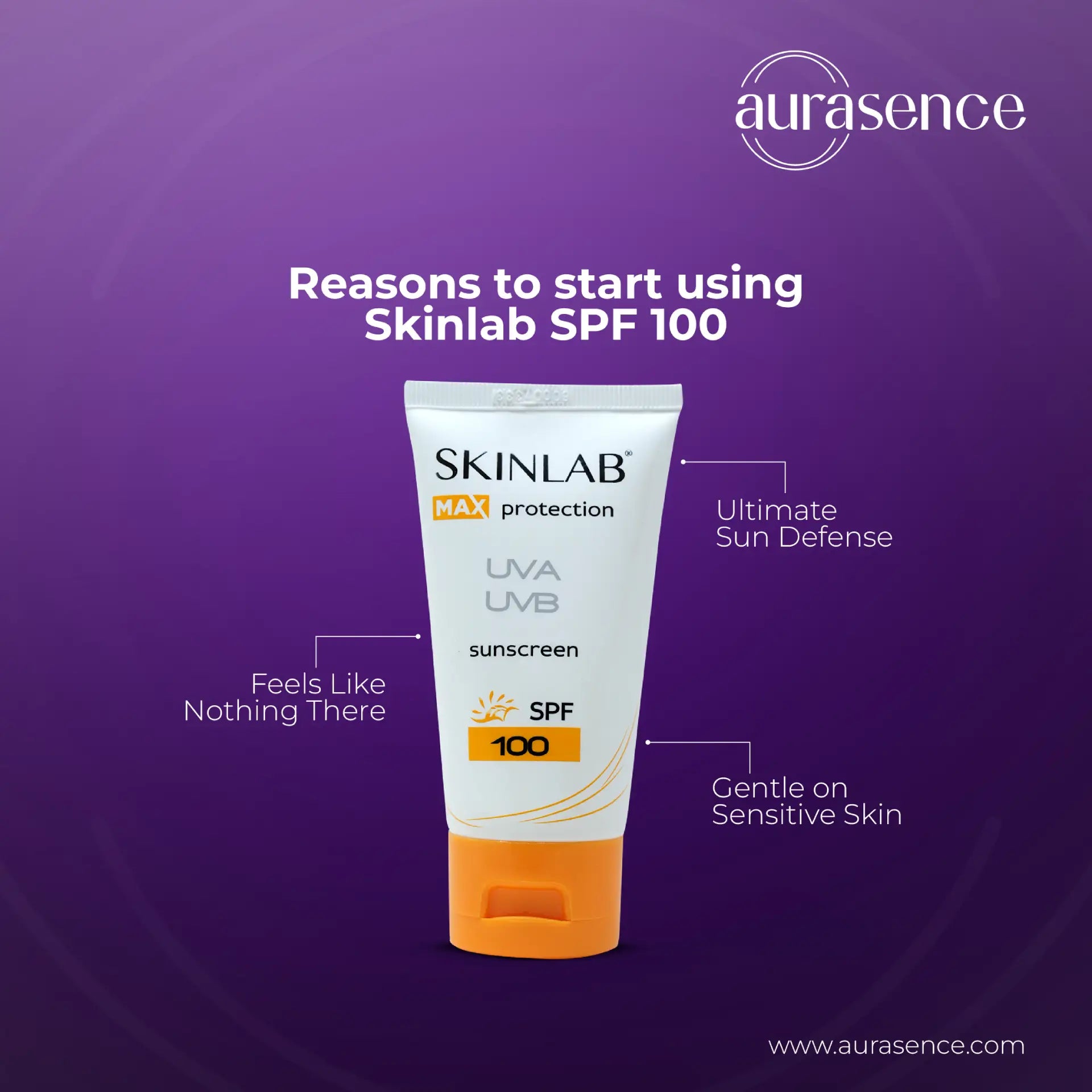 Sun Lab Sun Screen SKINLAB SPF100 Sunscreen | UVA/UVB Protection Cream – Aurasence