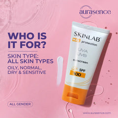 SKINLAB Sunscreen SPF100 UVA/UVB Sun Protection For All Skin Types| Water Resistant & Transparent | 50ml