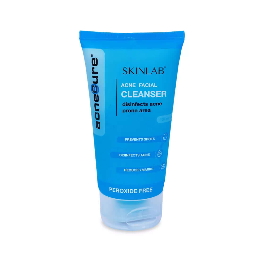 SKINLAB Acnecure Anti-Acne  Face Cleanser | Disinfects Acne Prone Skin | With Salicylic Acid and Tea Tree Oil | 100ml