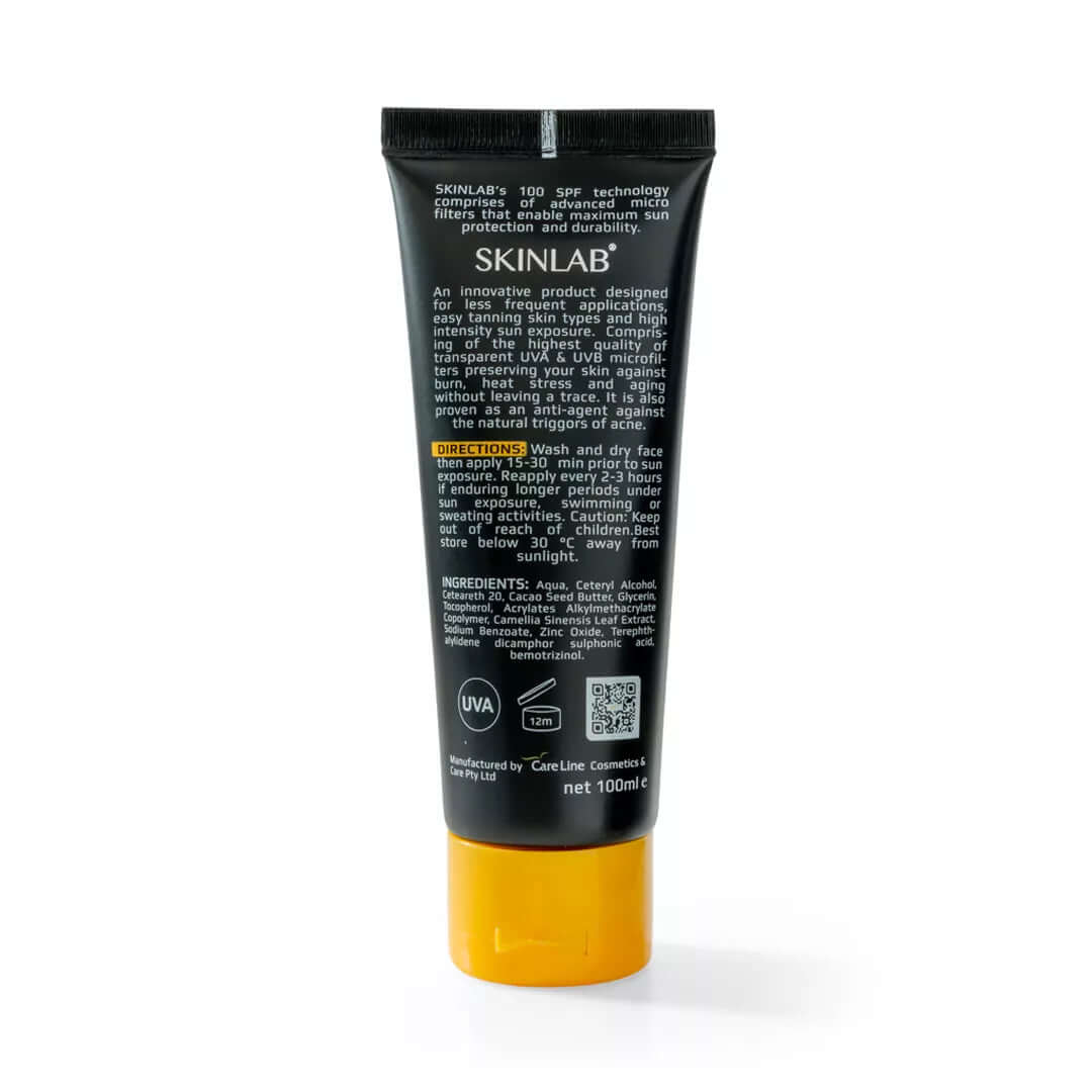 SPF 100 Sunscreen UVA UVB Transparent – 100ML