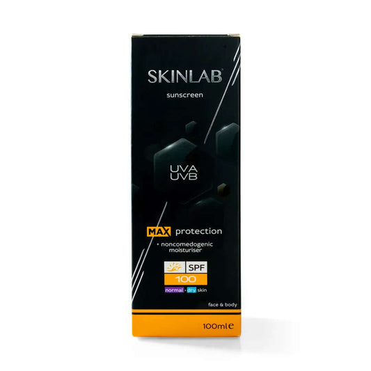 SKINLAB Sunscreen SPF100 UVA/UVB Sun Protection For All Skin Types| Water Resistant & Transparent | 100ml