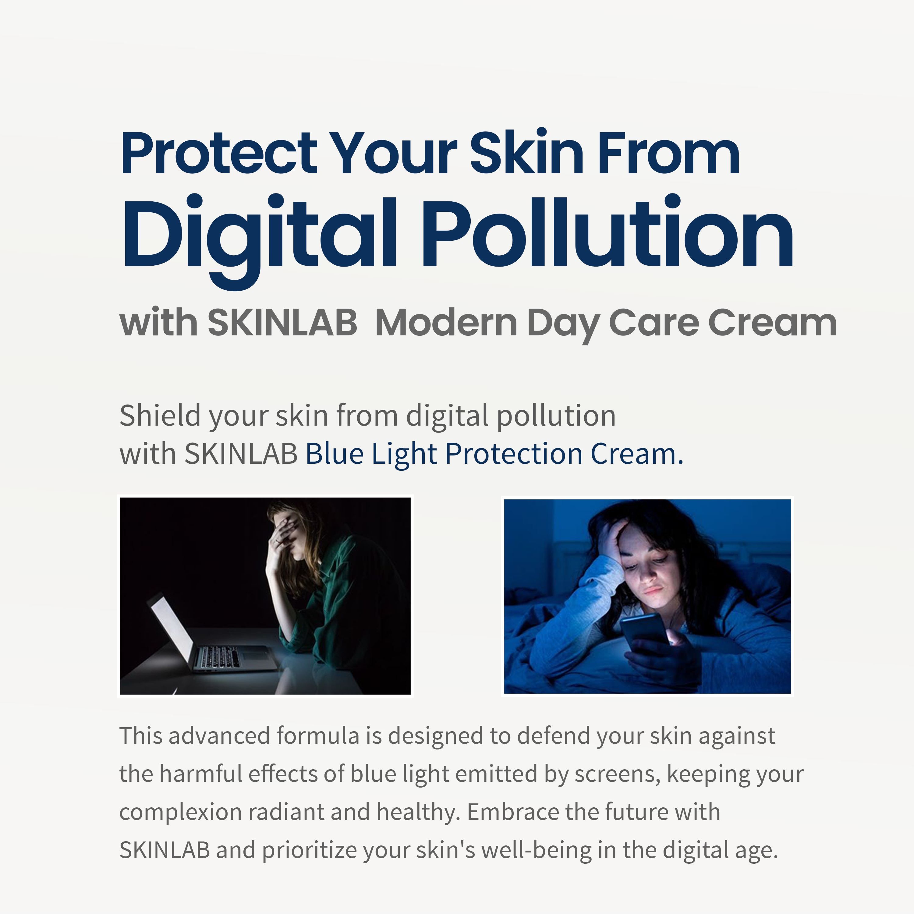 SKINLAB Modern Day Care Blue Light Protection Moisturizer Cream with Hyaluronic Acid and Glycerin 50ml